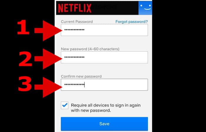 Cómo cambiar la contraseña a una cuenta de Netflix en la aplicación iOS / Android