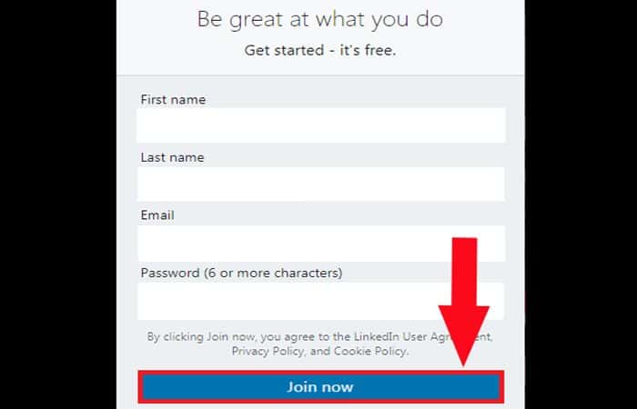 Cómo registrarse en Linkedin