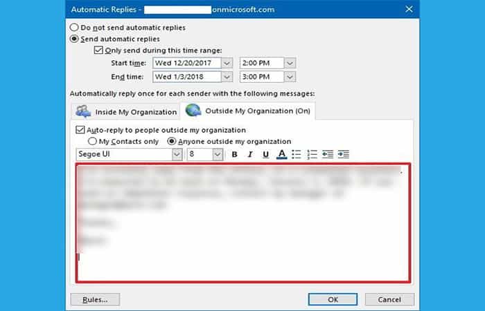 Cómo Configurar Respuestas Automáticas En Outlook