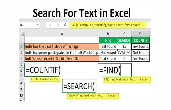 Cómo buscar una palabra en Excel