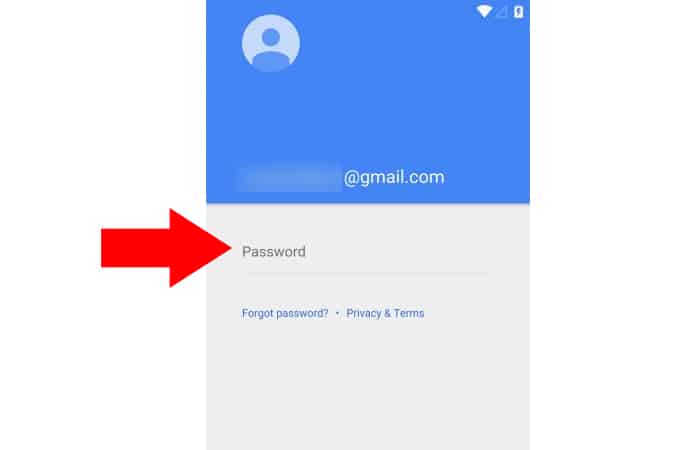 tres secciones diferentes del correo de inicio de sesión de Gmail