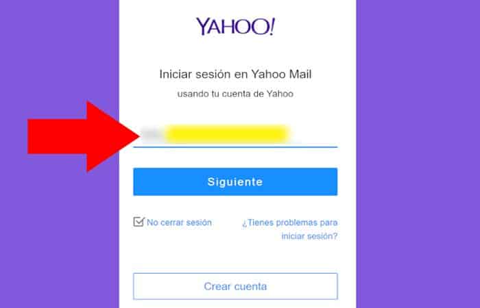 Yahoo inicio de sesion