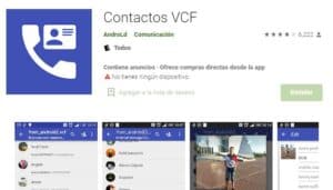 Contactos VCF