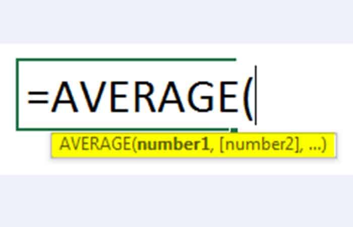 Formula para sacar un promedio en Excel