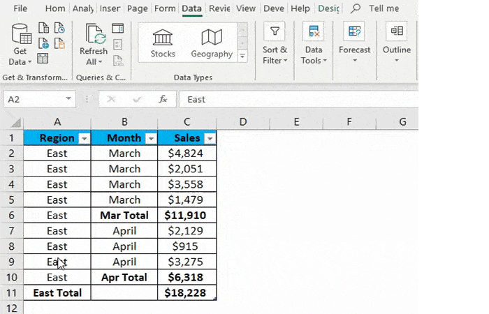 Cómo Agrupar Datos Y Objetos En Excel 24