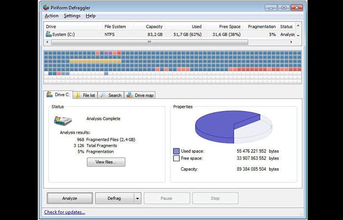 Programas para mejorar el rendimiento de tu PC – Desfragmentadores de discos duro