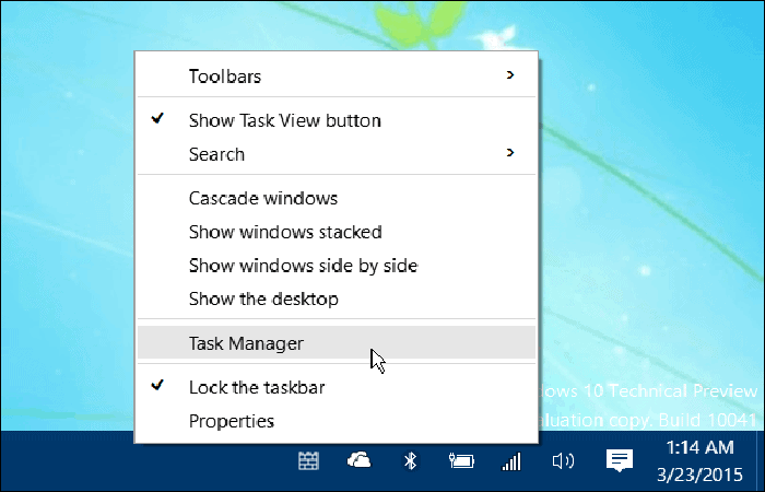 Administrador de tareas de Windows 10