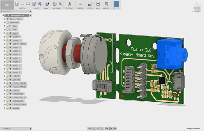 Autodesk Eagle software de dibujo 3D