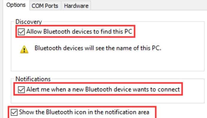 Cómo poner el icono de Bluetooth en la barra de tareas