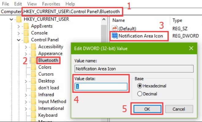 Cómo poner el icono de Bluetooth en la barra de tareas