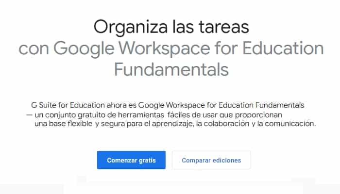 Cómo crear una cuenta de Google Suite for Education